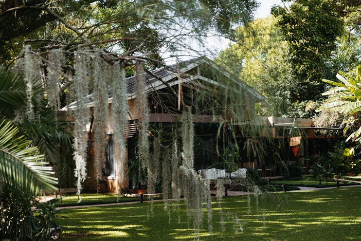 Landscaped gardens at Sandalwood Lodge